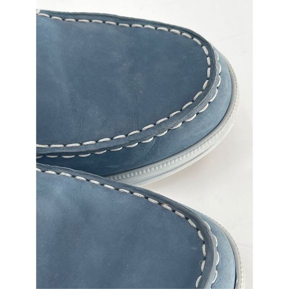 Samuel Hubbard Shoes Loafers Boat Slip‎ On Men Size 9. 5 Blue Suede Blue Skies main image 5
